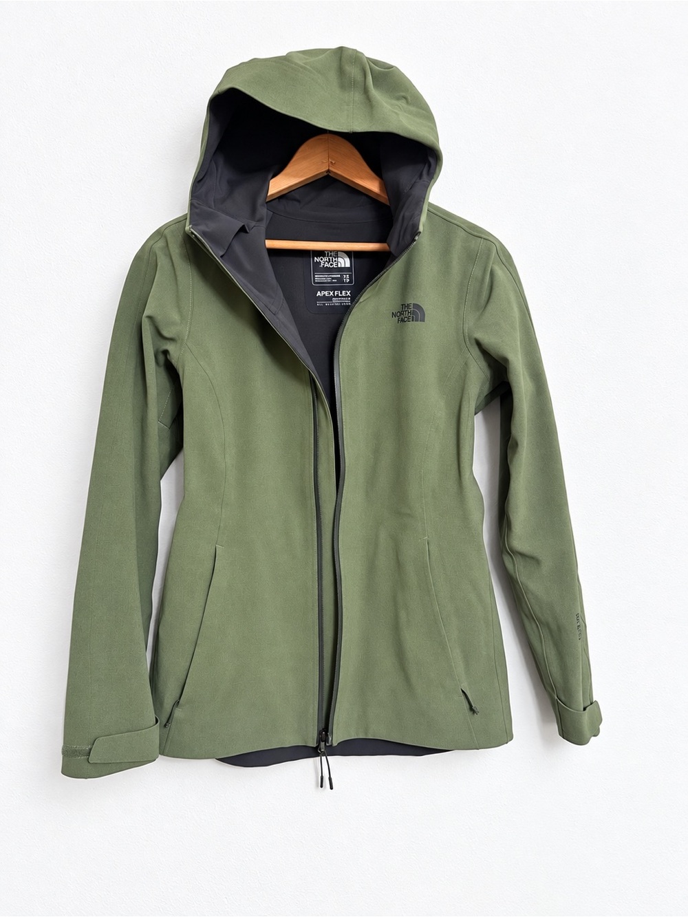 The North Face Apex Flex GTX 3.0 Jacket Olive Green Size XS EUC